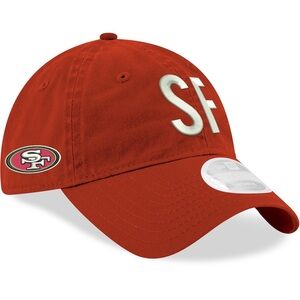 SF San Francisco 49ers Red Baseball Tab Pull Cap
